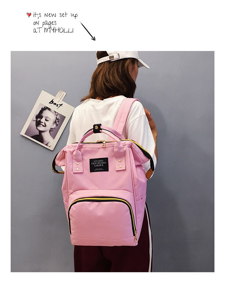 Mommy Baby Diaper bag Fashion multifunction Living Pink image 3