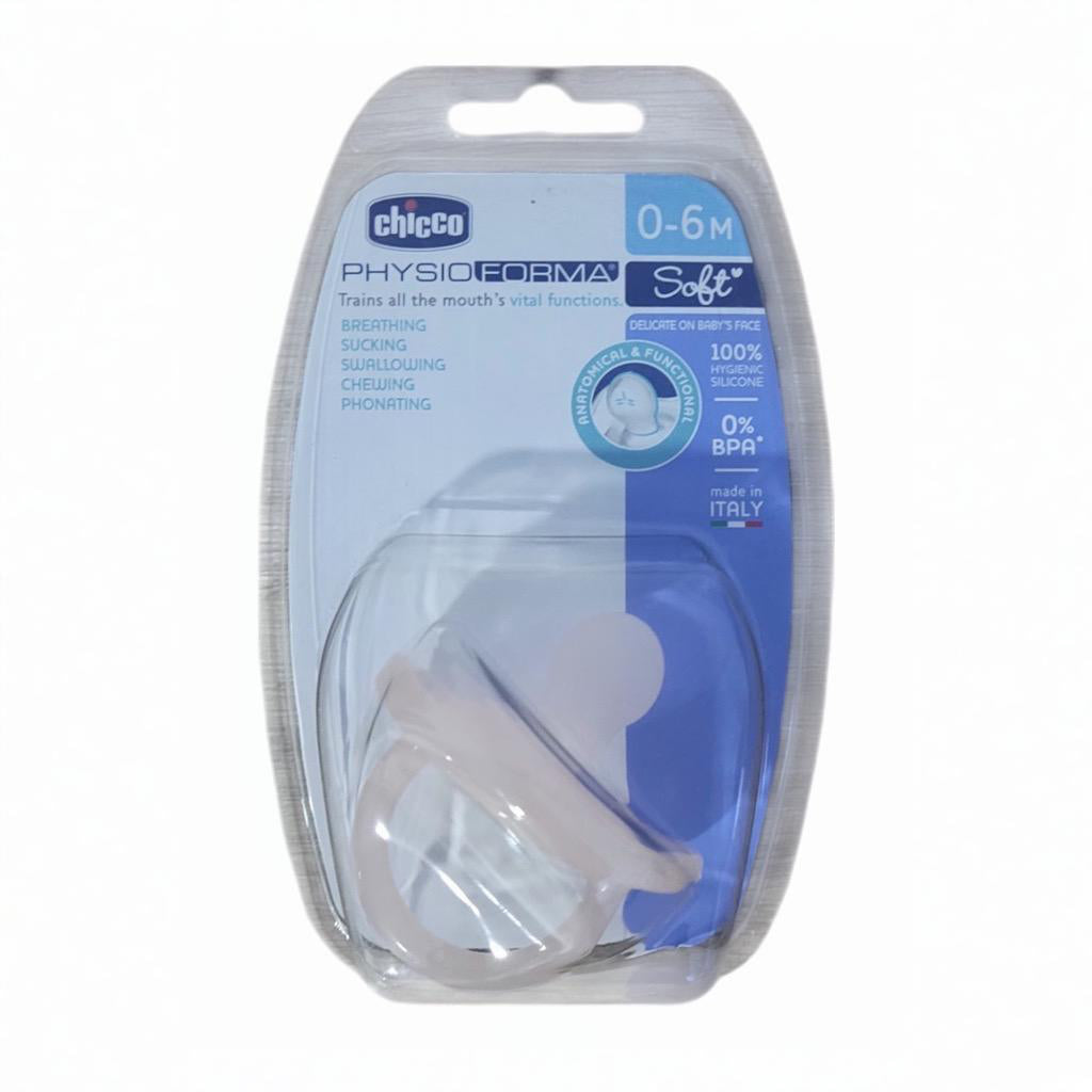 Chicco PhysioForma Soft Silicone Soother 0-6 Months Pink image 0
