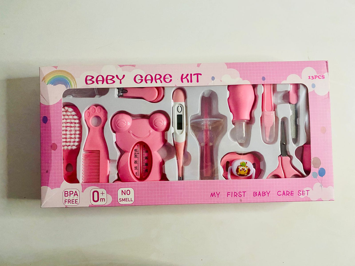طقم بادكير ١٣ قطعه من baby care kit - pink image