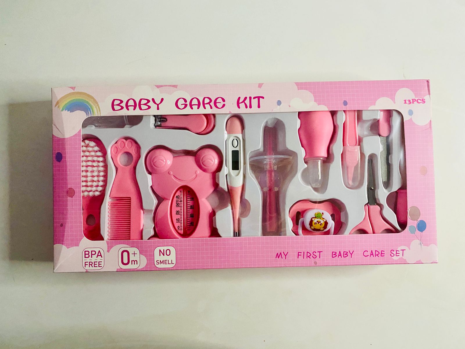 طقم بادكير ١٣ قطعه من baby care kit - pink image