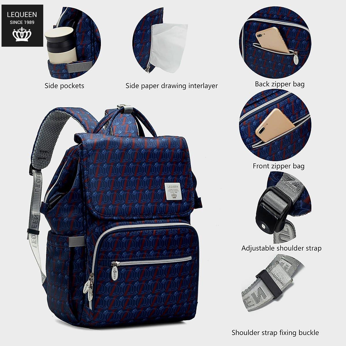Lequeen Diamond 8TH Special Edition Soft Waterproof Original Mommy Bag الجيل الثامن الدايموند image 9