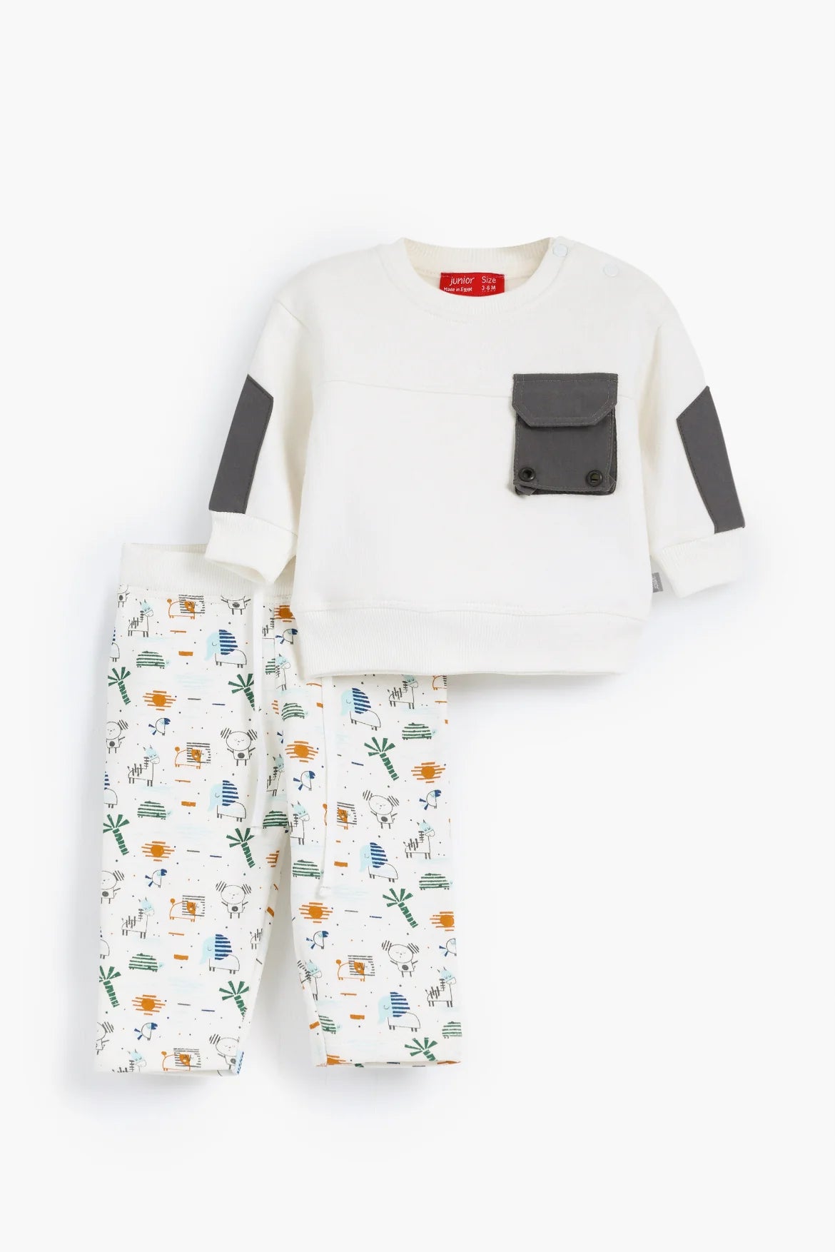 Round Printed Pajamas Set