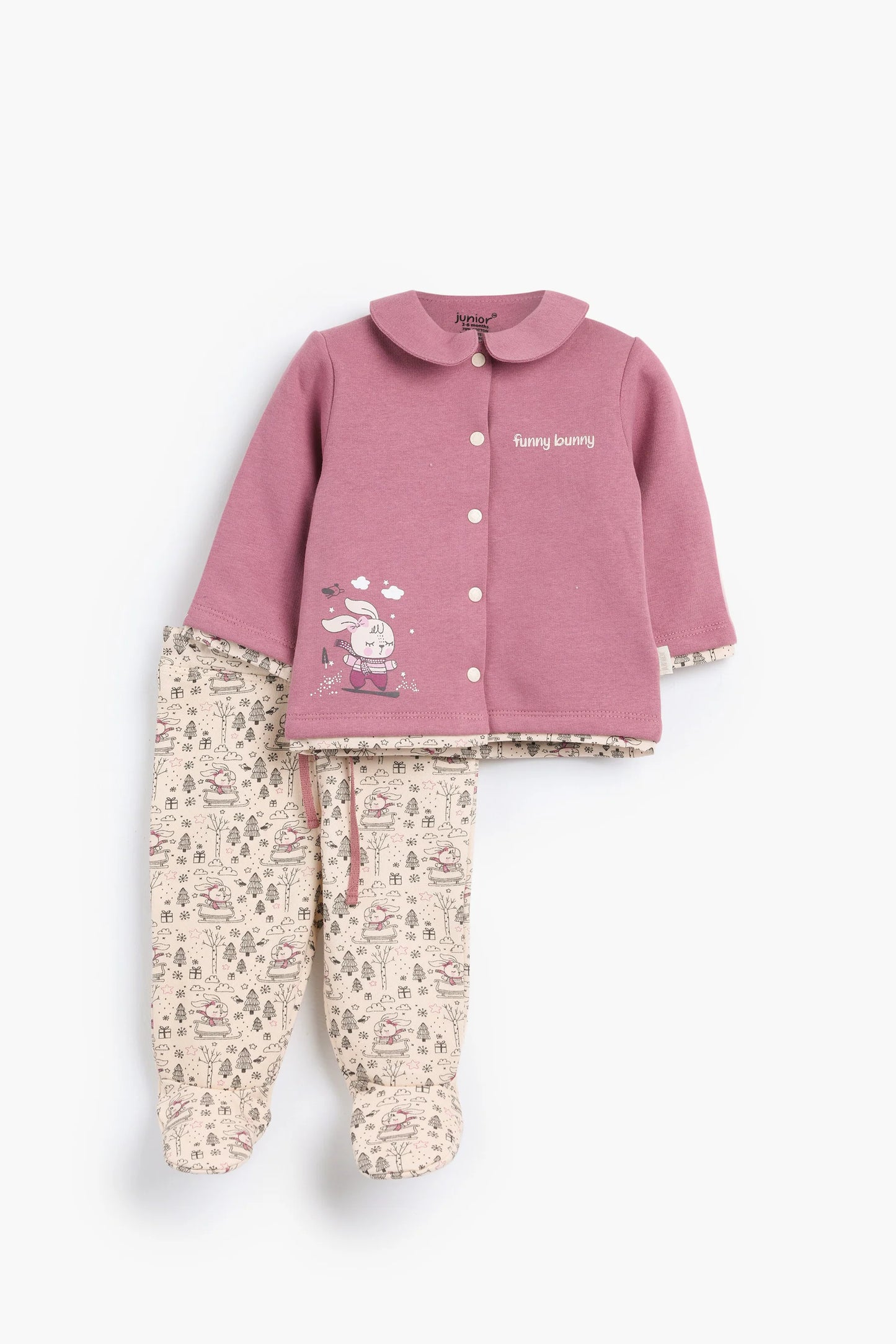 Round Printed Pajamas Set