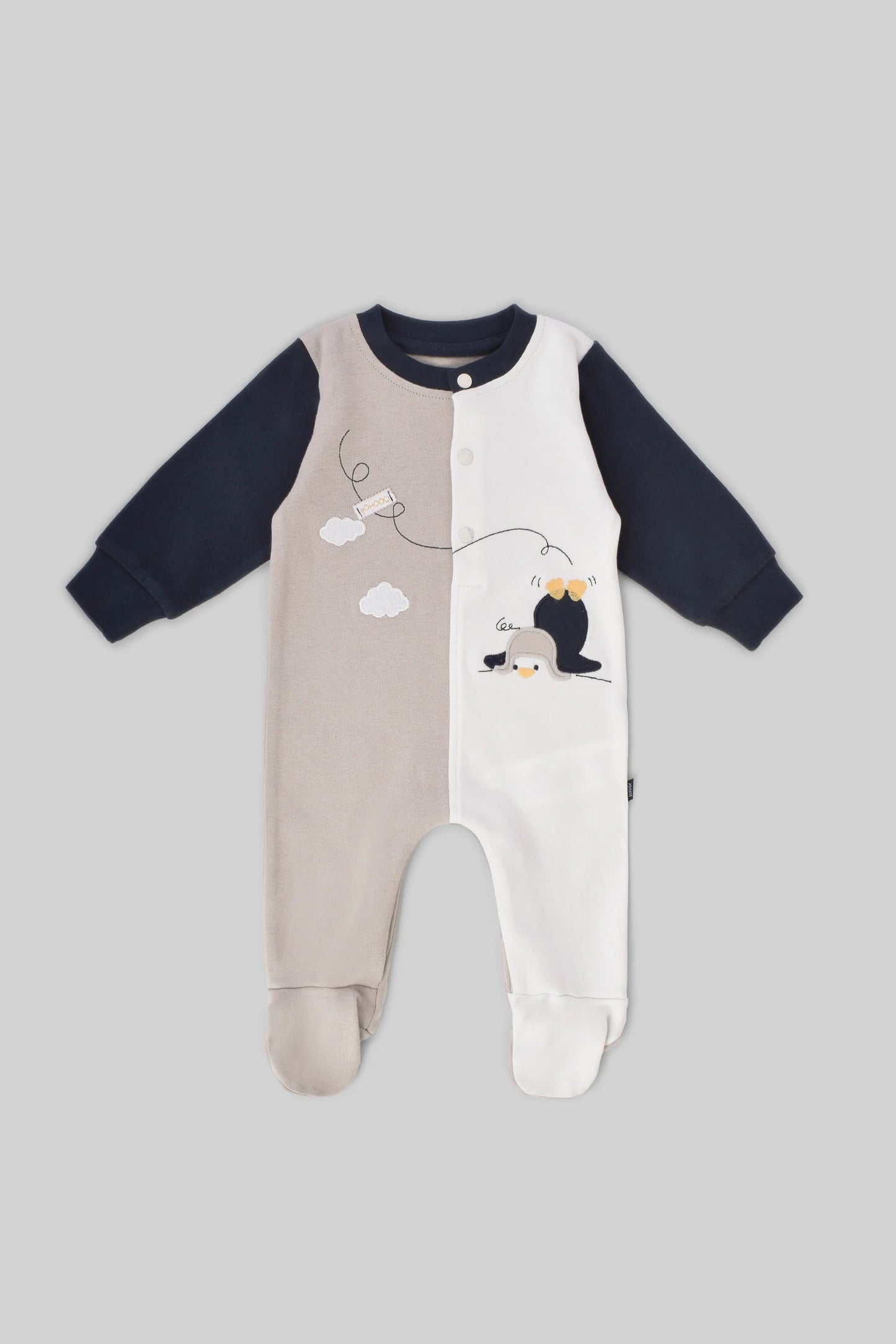 سالوبيت جونيور راوند ابيض في كحلي