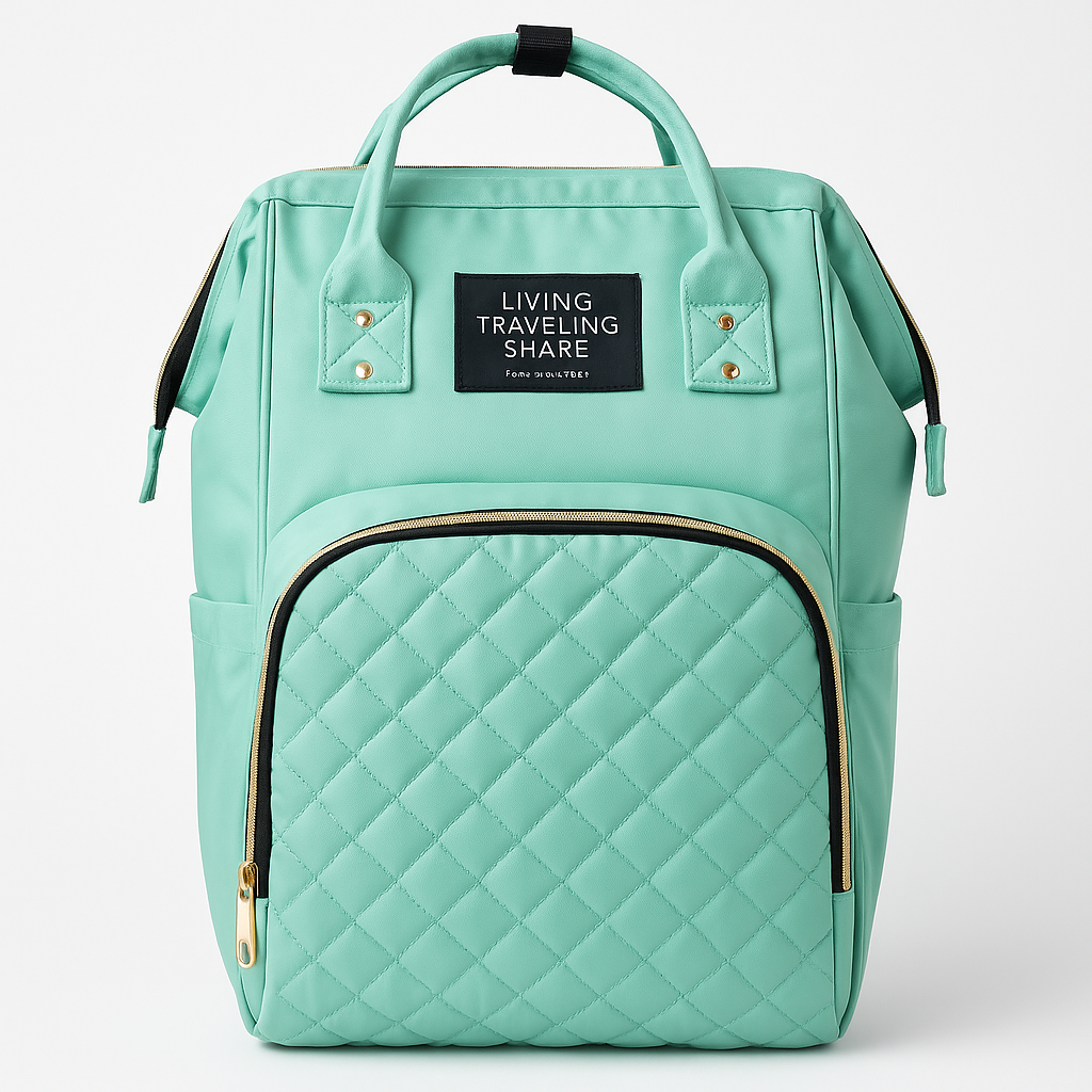 Mommy Baby Diaper bag Fashion multifunction Living high Green image 0