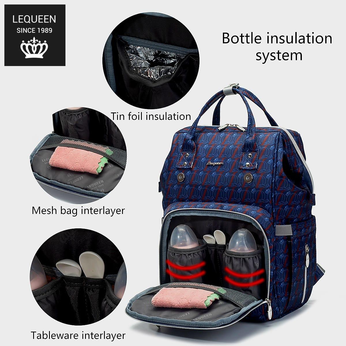 Lequeen Diamond 8TH Special Edition Soft Waterproof Original Mommy Bag الجيل الثامن الدايموند image 7