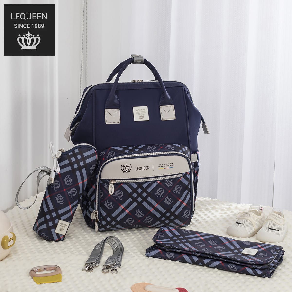 Lequeen Diamond 8TH Special Edition Soft Waterproof Original Mommy Bag الجيل الثامن الدايموند image 10