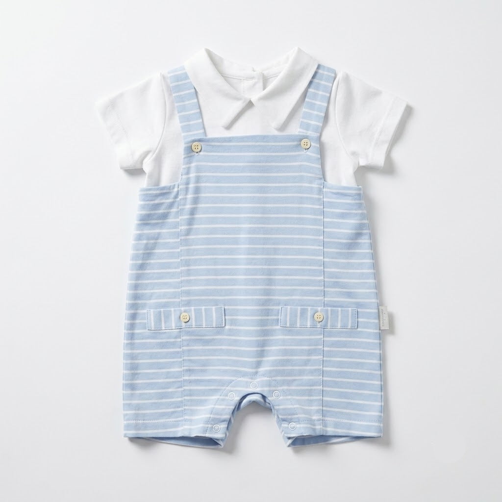 سالوبيت شورت مقلم ازرق