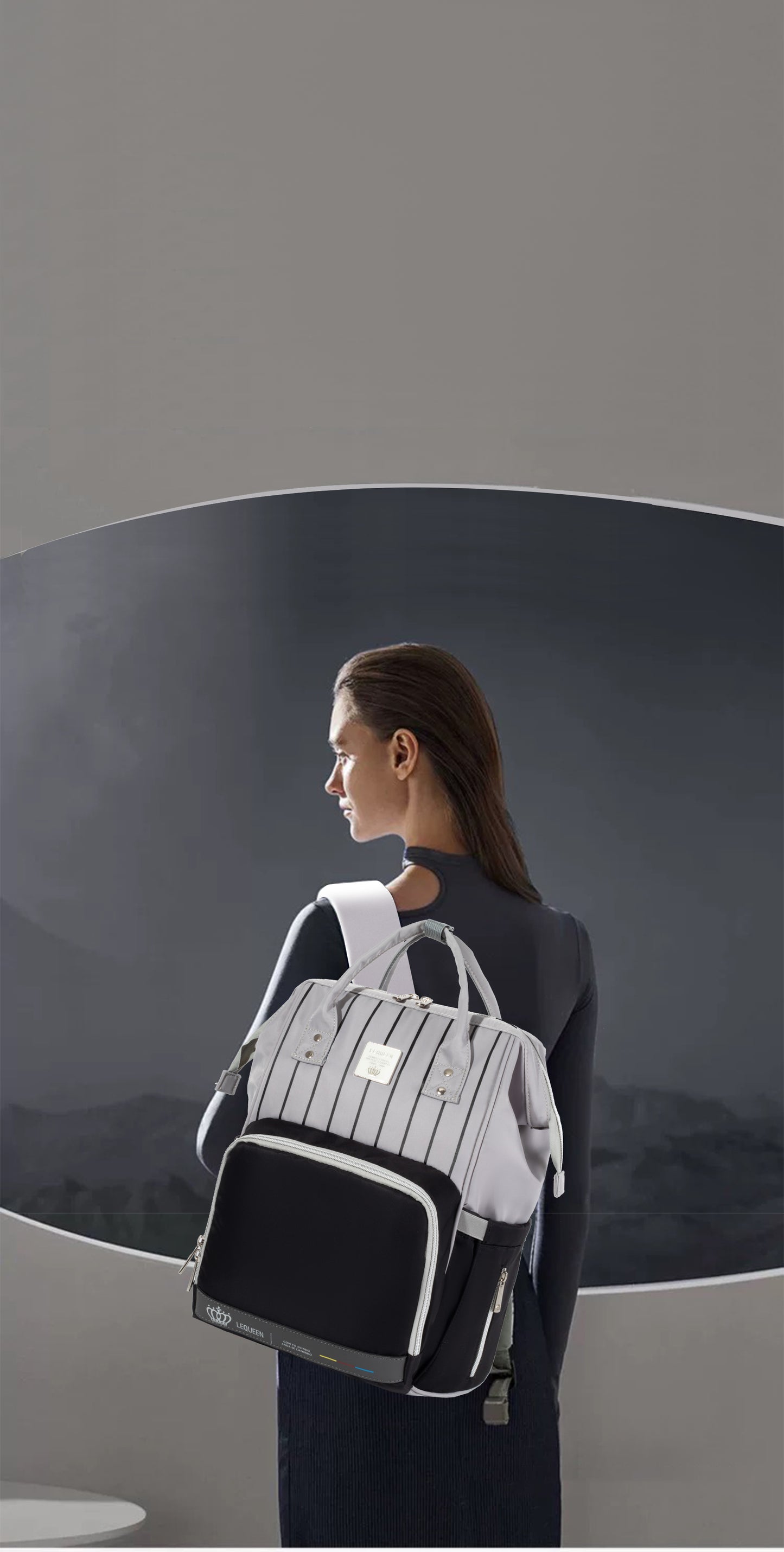 شنطة الأم الأصلية "ليكوين دايموند" الإصدار السابع: ناعمة ومقاومة للماء، الأناقة والعملية في جيلها الماسي السابع!