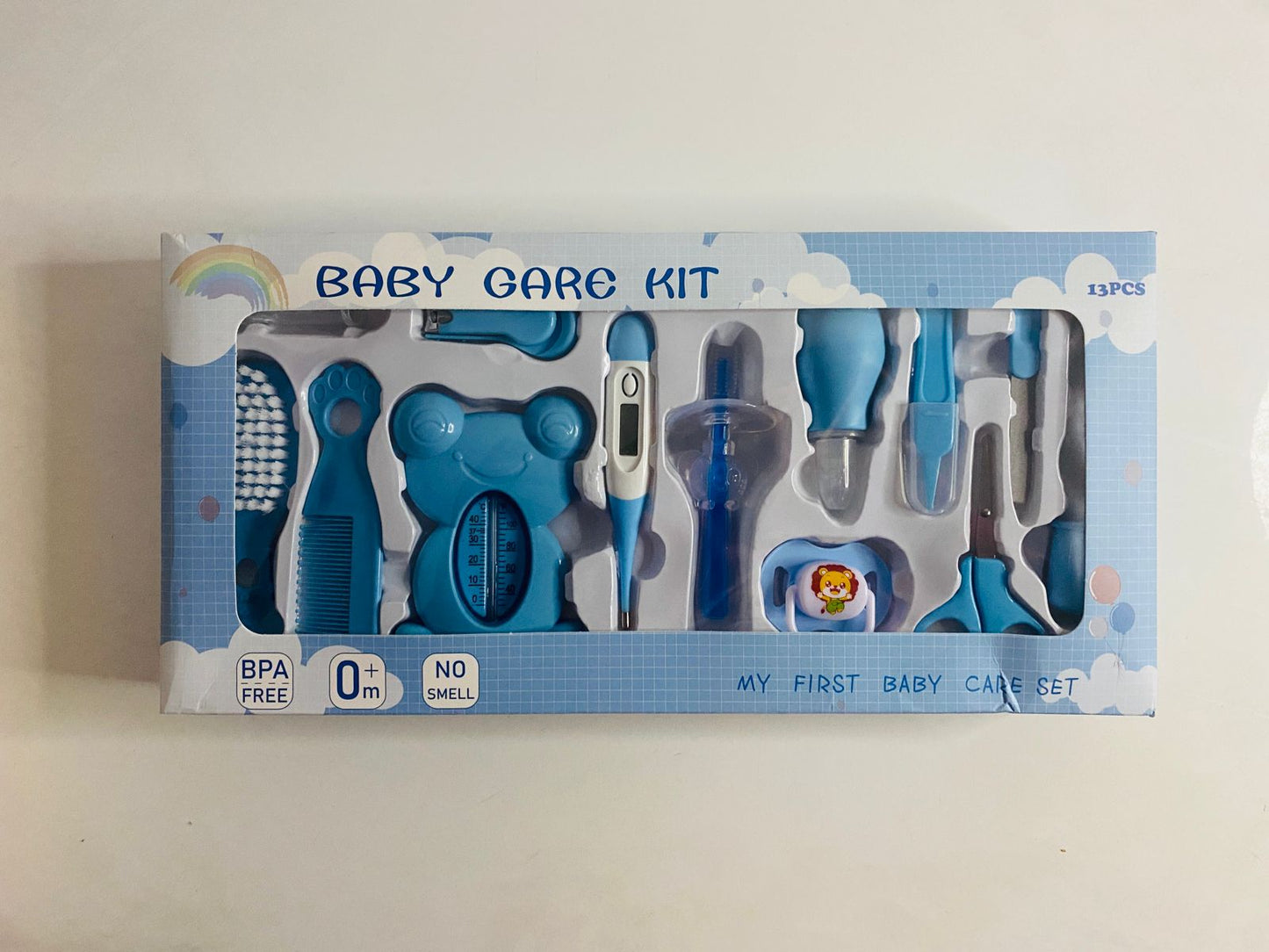 طقم بادكير ١٣ قطعه من baby care kit - blue image