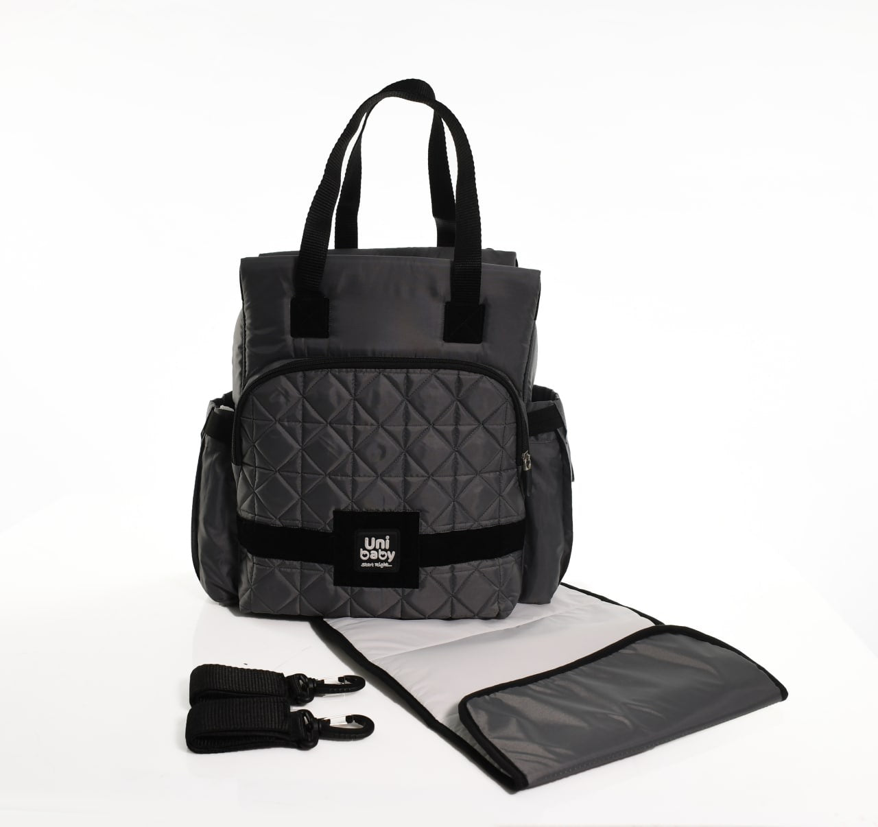 Uni Baby Diaper Bag Femi Dark Grey image 0