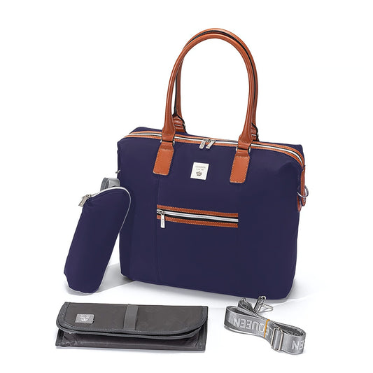 Lequeen Diamond 7TH Edition Waterproof Original mommy bag – الجيل السابع الدايموند شولدر كحلي من ليكوين image 0