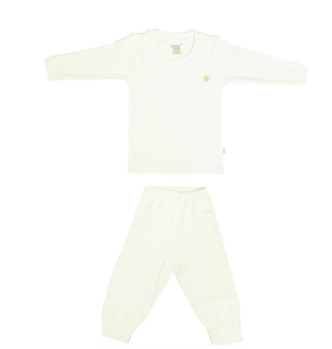 طقم دفايه جنيور بيبي ميلتون كريمي