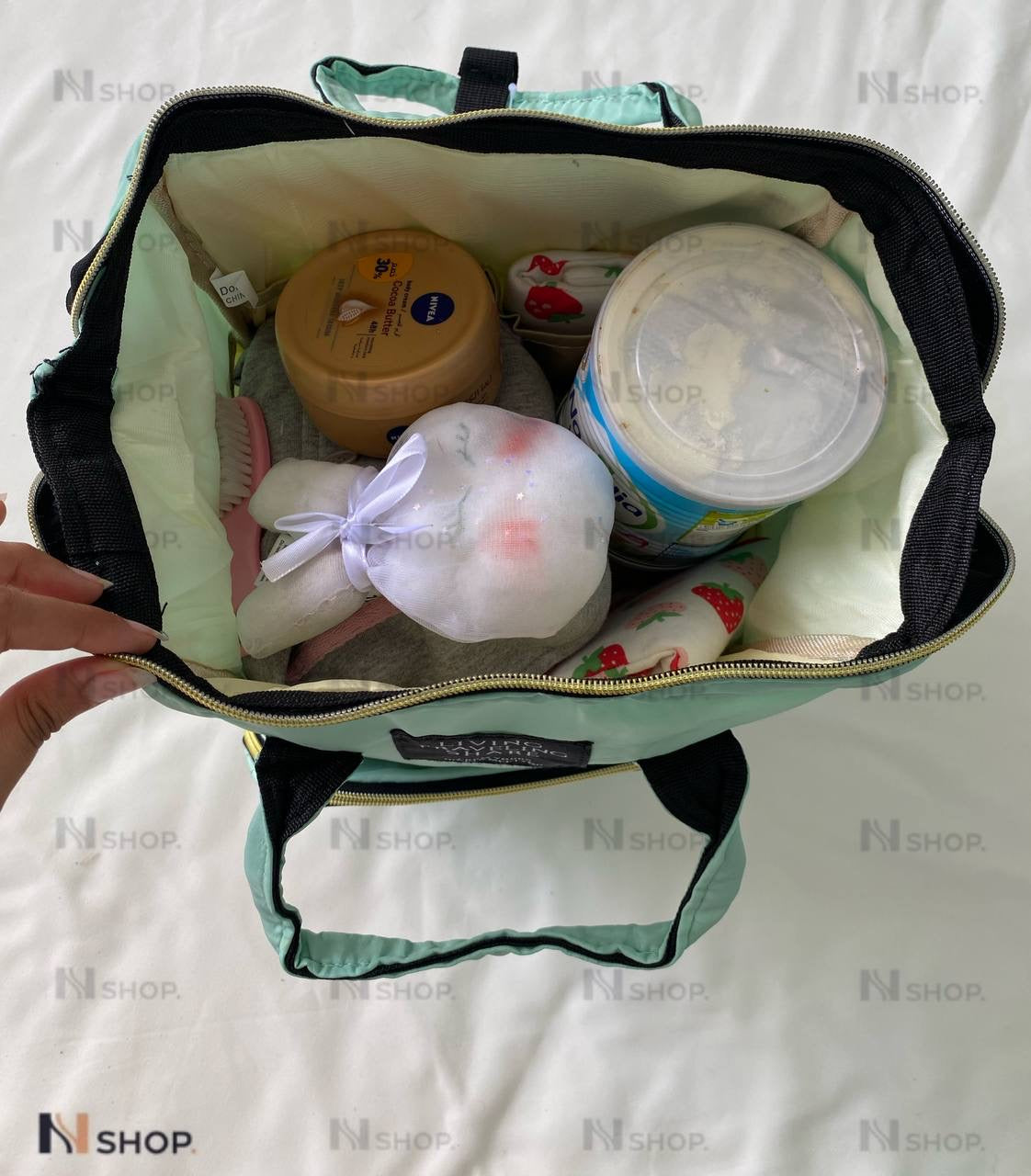 Mommy Baby Diaper bag Fashion multifunction Living high Purple image 2