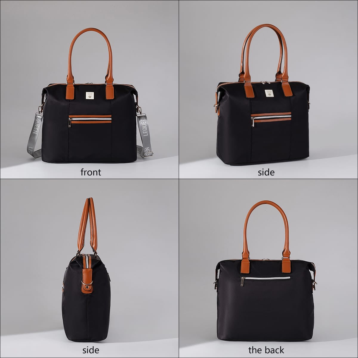 Lequeen Diamond 7TH Edition Waterproof Original mommy bag – الجيل السابع الدايموند شولدر كحلي من ليكوين image 5