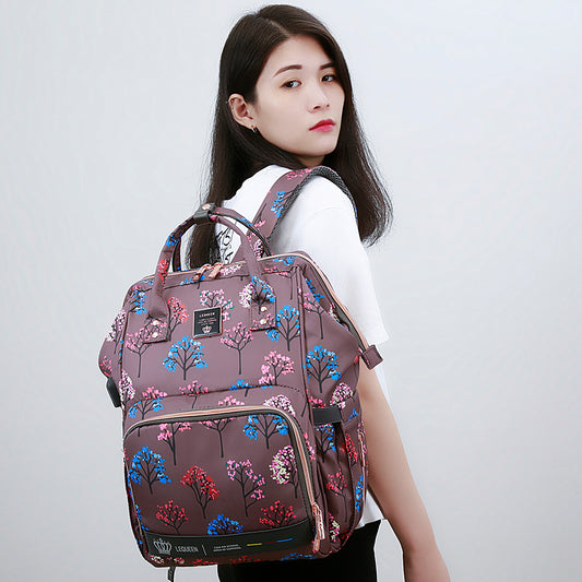 6th Lequeen Gold Edition Soft Waterproof Original mommy bag - ضمان عامل كامل بخاصية تسخين الببرونة image 0