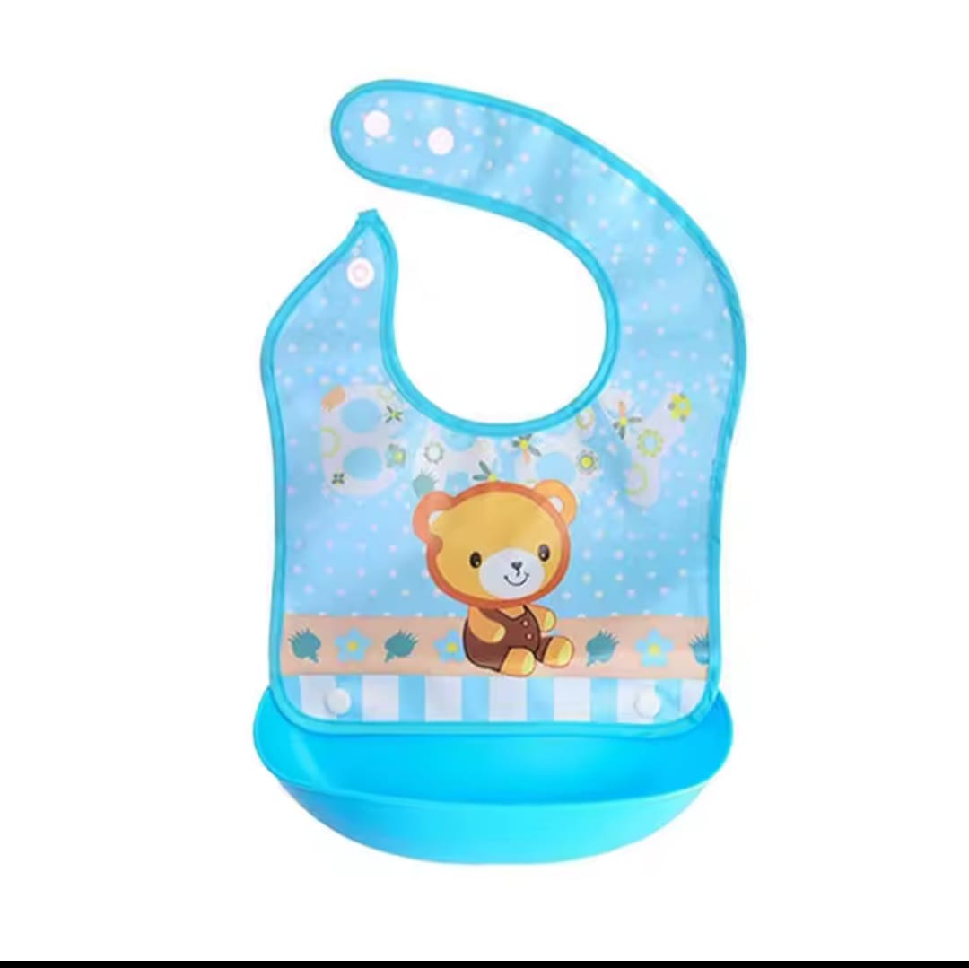 بافته بيبي طبق ازرق دب سيليكون مستوردة image 0