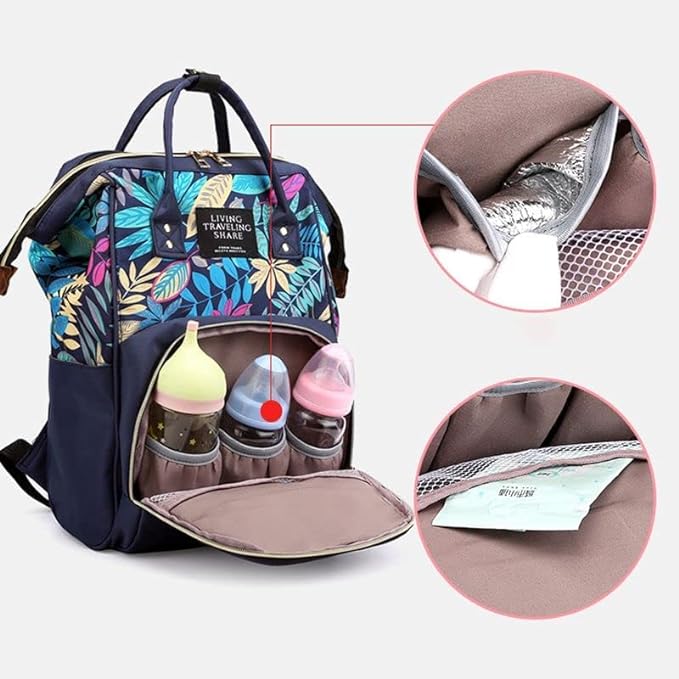 Mommy Baby Diaper bag Fashion multifunction Living Tree Brown image 5