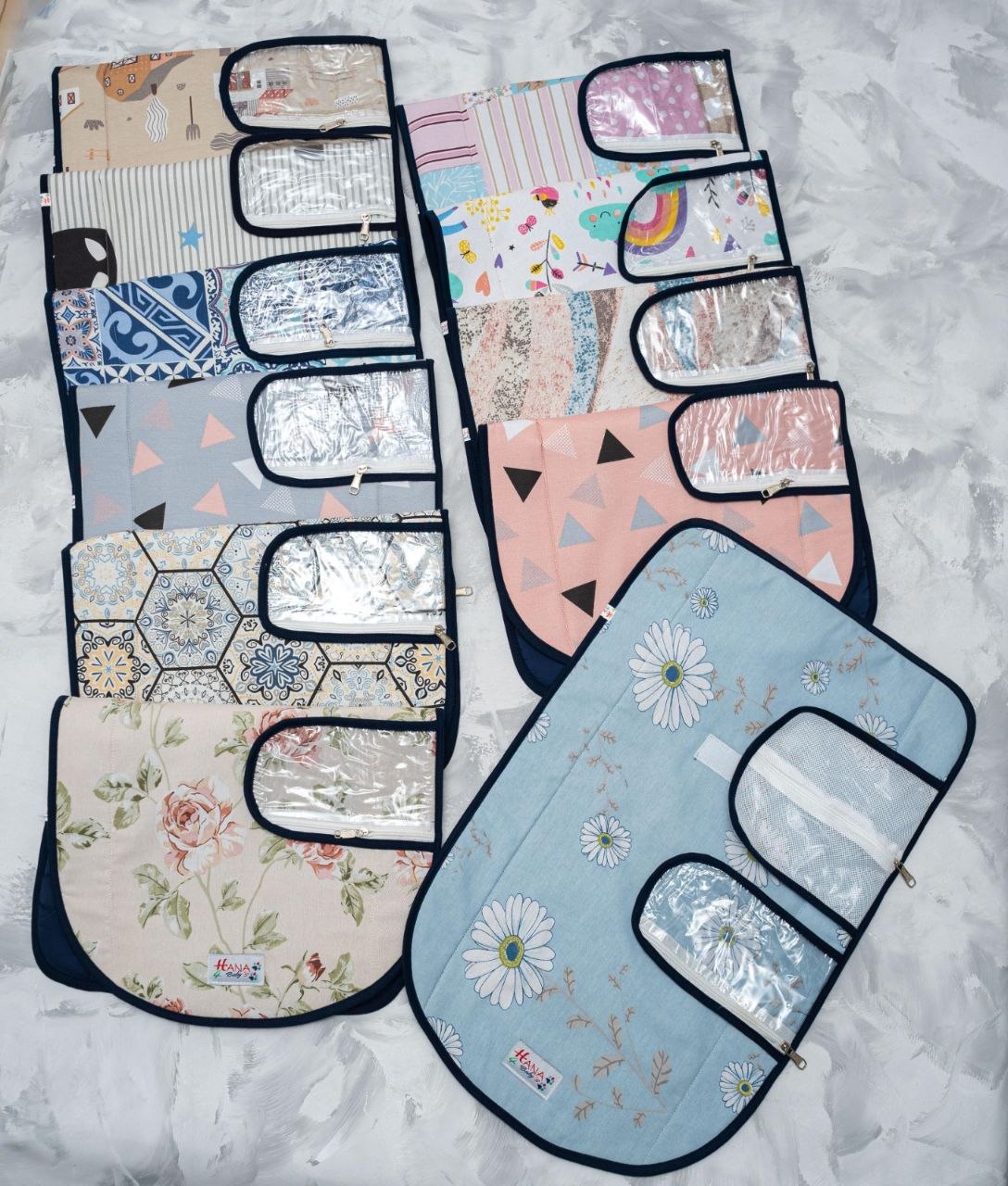 مشمع تغيير بجيوب