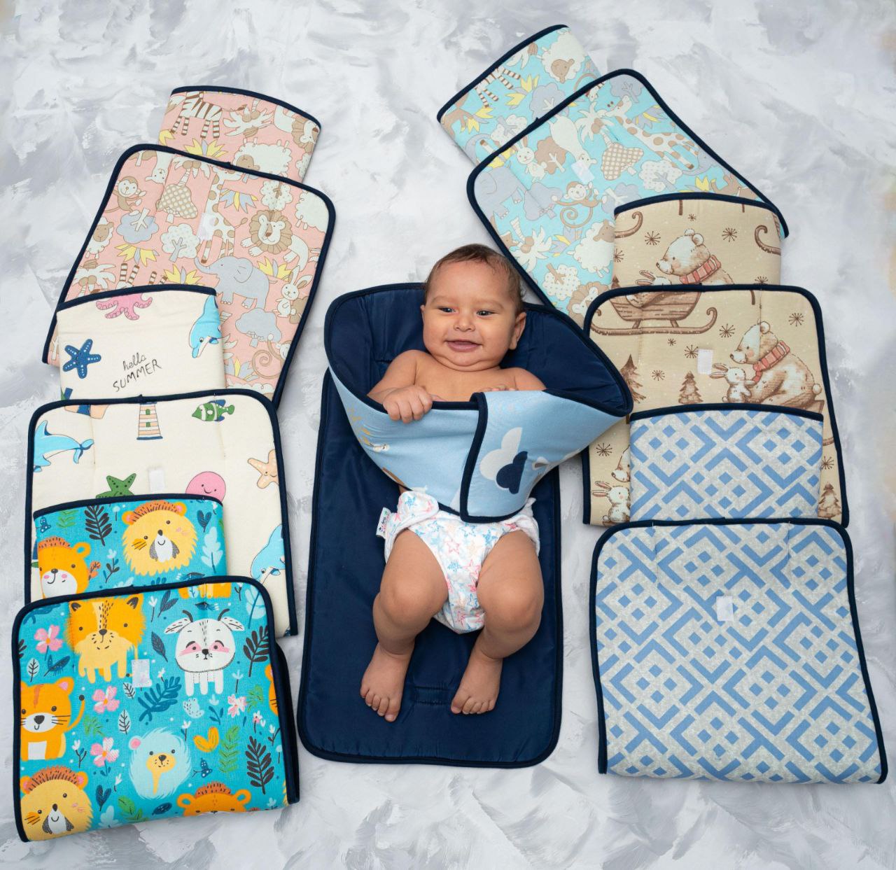 مشمع تغير حفاض بحواجز