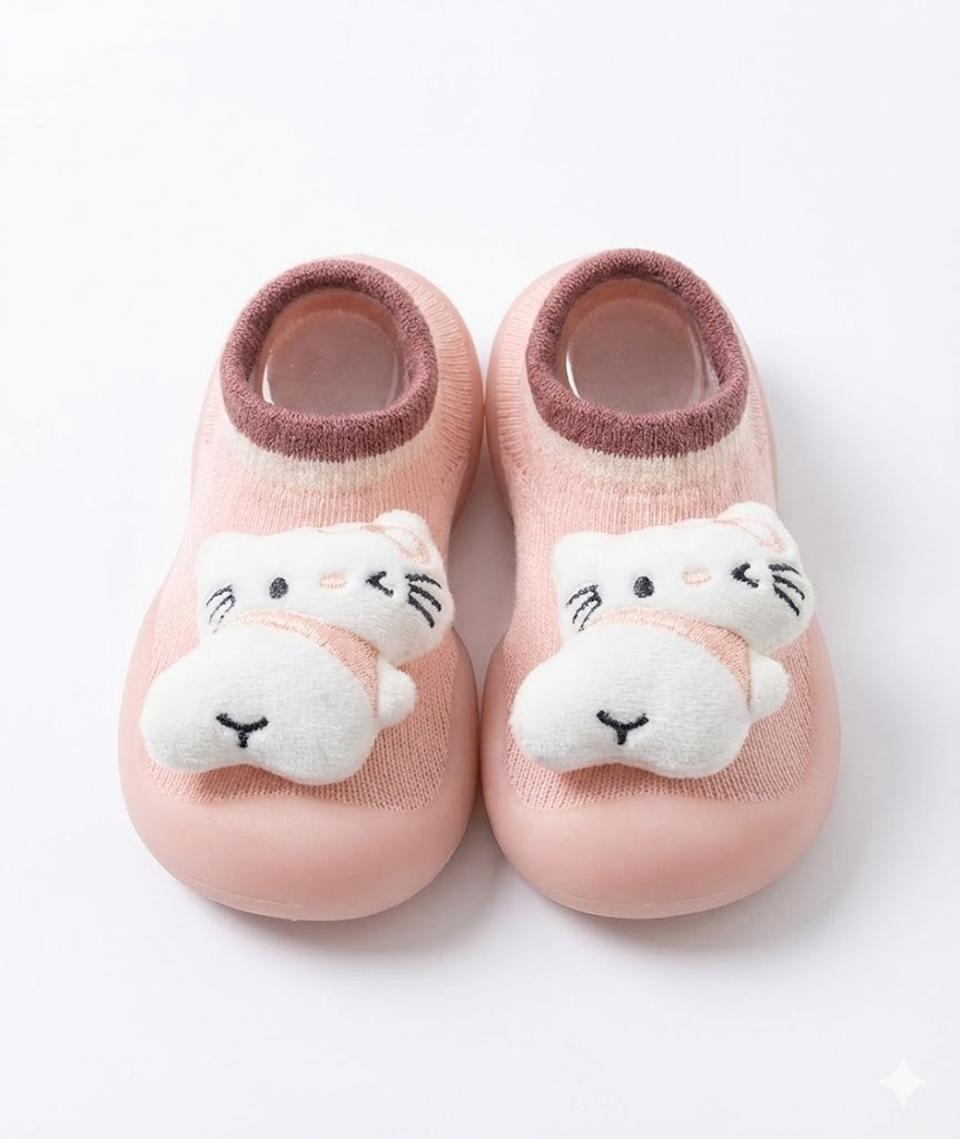 Adorable Cartoon Anti-Slip Baby Shoes - Soft & Safe First Walkers