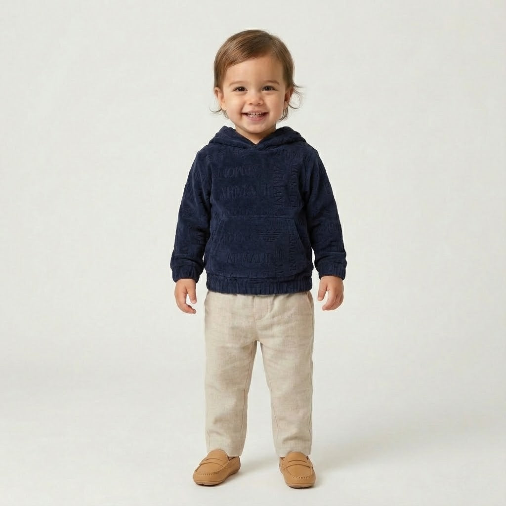 هودي اطفال عصري ارماني اسود