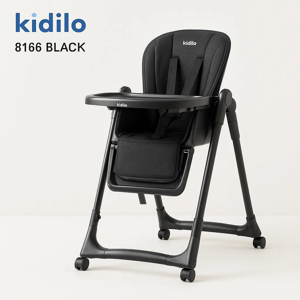 كرسي طعام kidilo am-8 8166 اسود