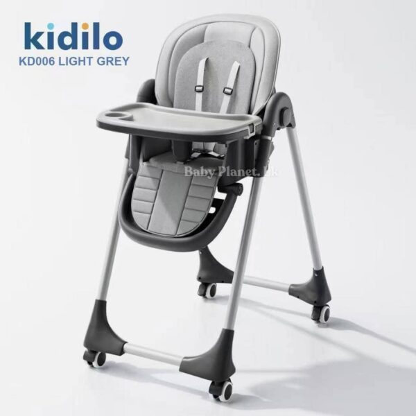 كرسي طعام kidilo kd006 grey