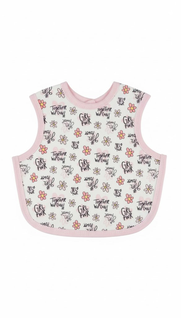 Baby cotton bib chest girl