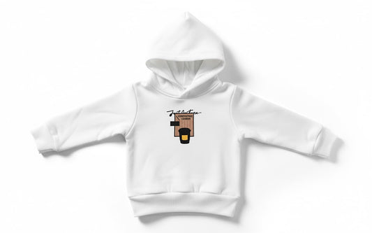 "Confidence Loader" Baby Hoodie - Soft Cotton White Baby Wear