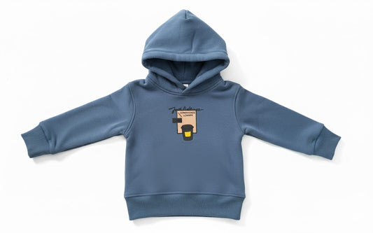 "Confidence Loader" Baby Hoodie - Soft Cotton Blue Baby Wear