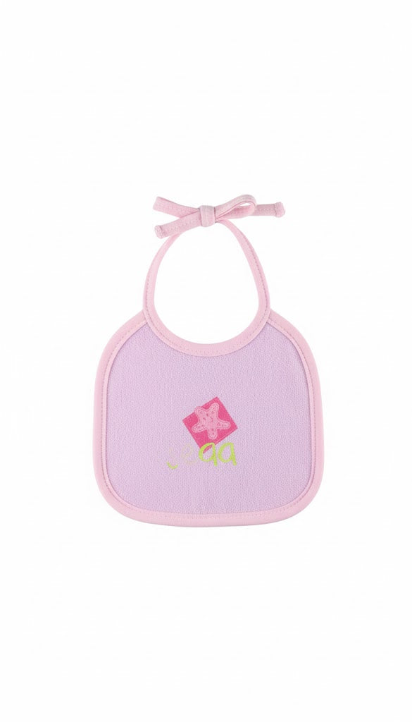 Cotton Print Bib Purple