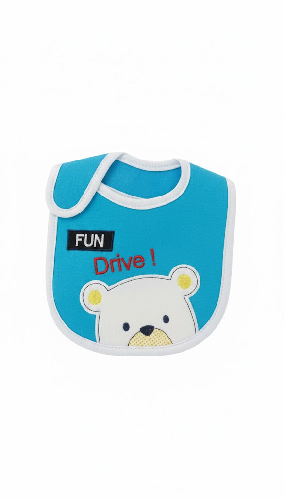 Baby Cotton Bib blue