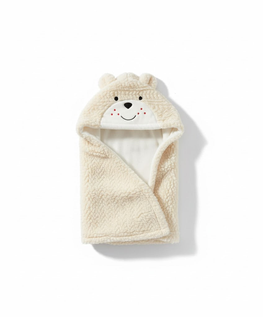 Plush Animal Hooded Baby Blanket - Ultra-Soft & Cozy Wrap