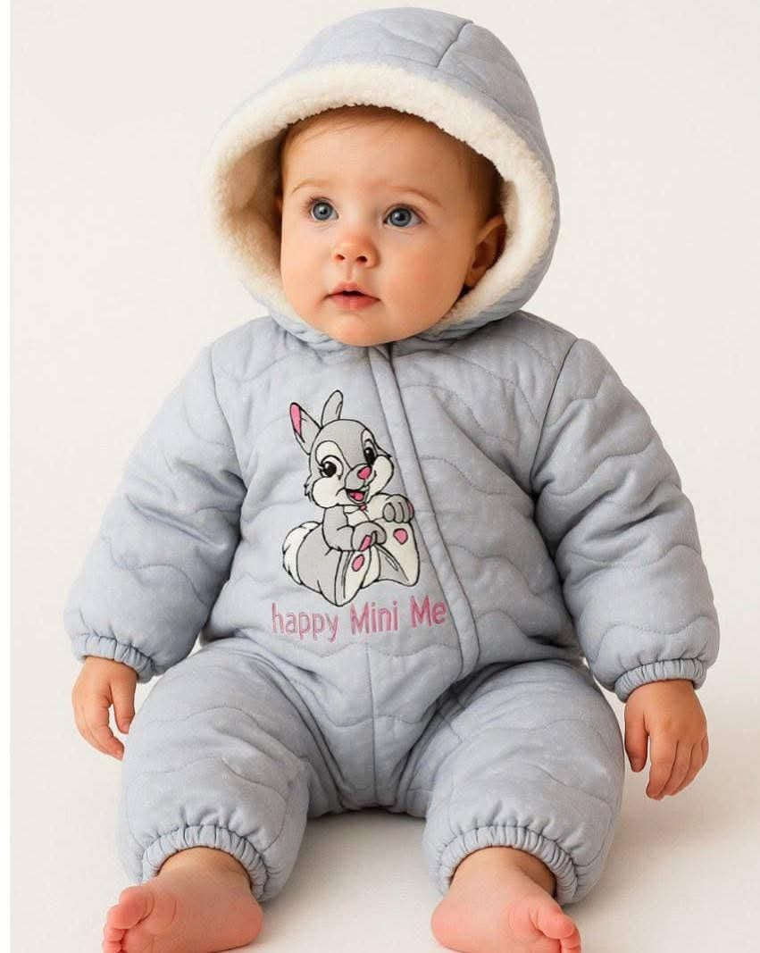 Adorable "Happy Mini Me" Baby Snowsuit