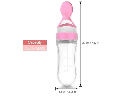 ببرونة بمعلقة للأطفال Baby food feeding bottle image 3