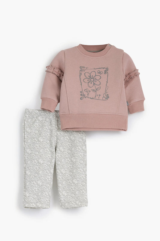 Round Printed Pajamas Set