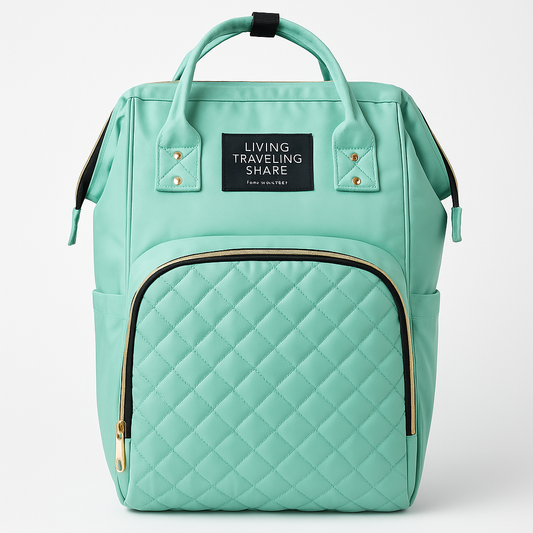 Mommy Baby Diaper bag Fashion multifunction Living high Green image 0