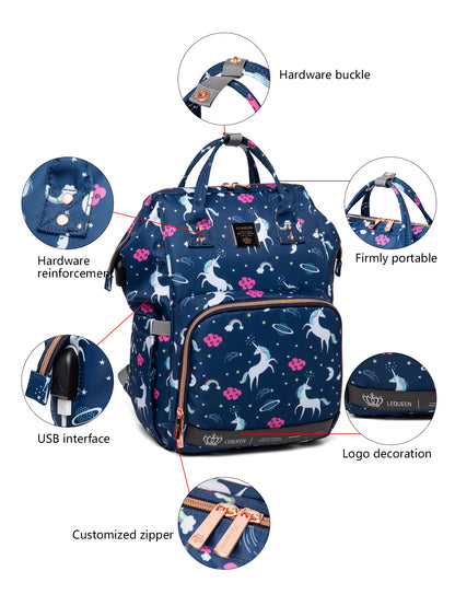 6th Lequeen Gold Edition Soft Waterproof Original mommy bag - ضمان عامل كامل image 3