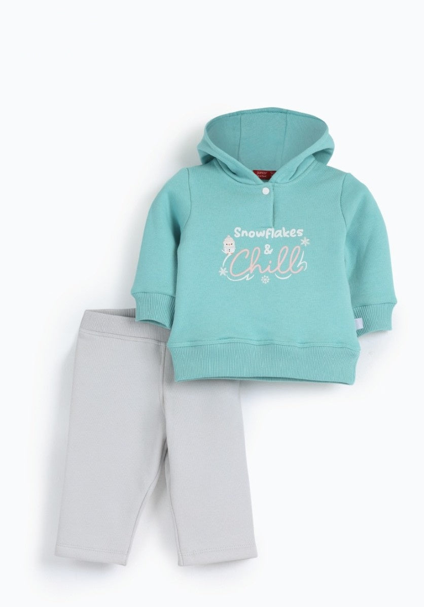 طقم بيجاما بغطاء للرأس للأطفال الصغار (عرض حصري)