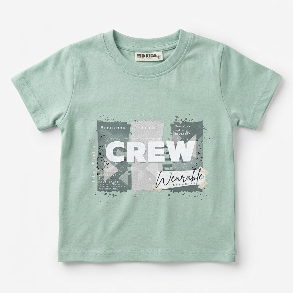 تيشرت اولادي crew اخضر