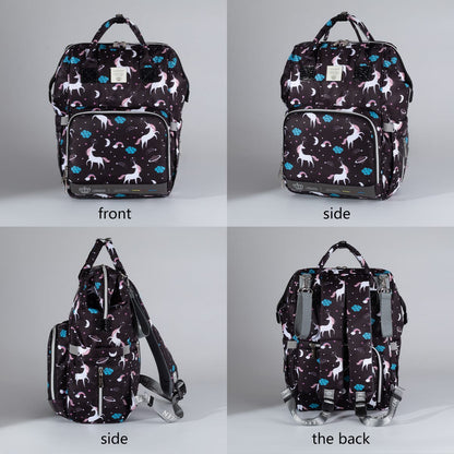 Lequeen Diamond 7TH Edition Waterproof Original mommy bag Uni Black - الجيل السابع الدايموند من ليكوين image 4