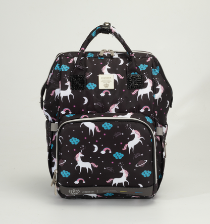 Lequeen Diamond 7TH Edition Waterproof Original mommy bag Uni Black - الجيل السابع الدايموند من ليكوين image 0