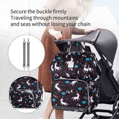 Lequeen Diamond 7TH Edition Waterproof Original mommy bag Uni Black - الجيل السابع الدايموند من ليكوين image 5