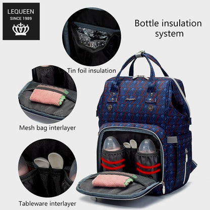 Lequeen Diamond 8TH Special Edition Soft Waterproof Original Mommy Bag الجيل الثامن الدايموند image 7