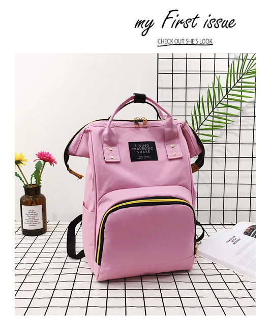 Mommy Baby Diaper bag Fashion multifunction Living Pink image 0