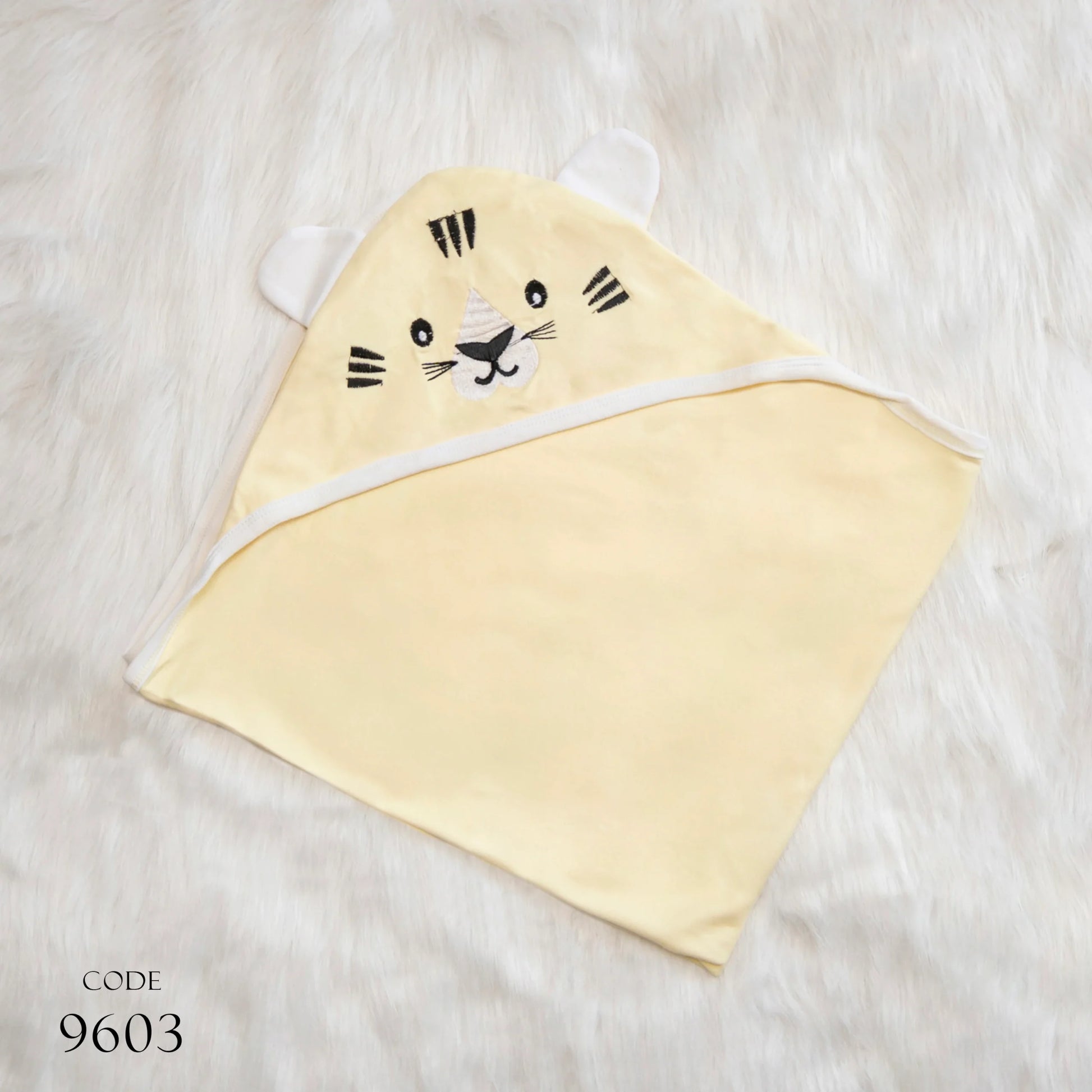 كوفرته قطن طبقة وحدة لحديث الولادة - مطرزة image 0