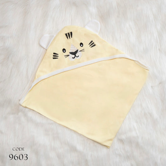 كوفرته قطن طبقة وحدة لحديث الولادة - مطرزة image 0