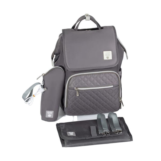 Lequeen Diamond 7TH Edition Soft Waterproof Original Mommy Bag K Cover Grey Plus image 0