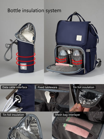 حقيبة الأم الأصلية ليكوين دايموند الجيل السابع المقاومة للماء – فخامة وعملية لا مثيل لها لجميع مستلزمات طفلك!